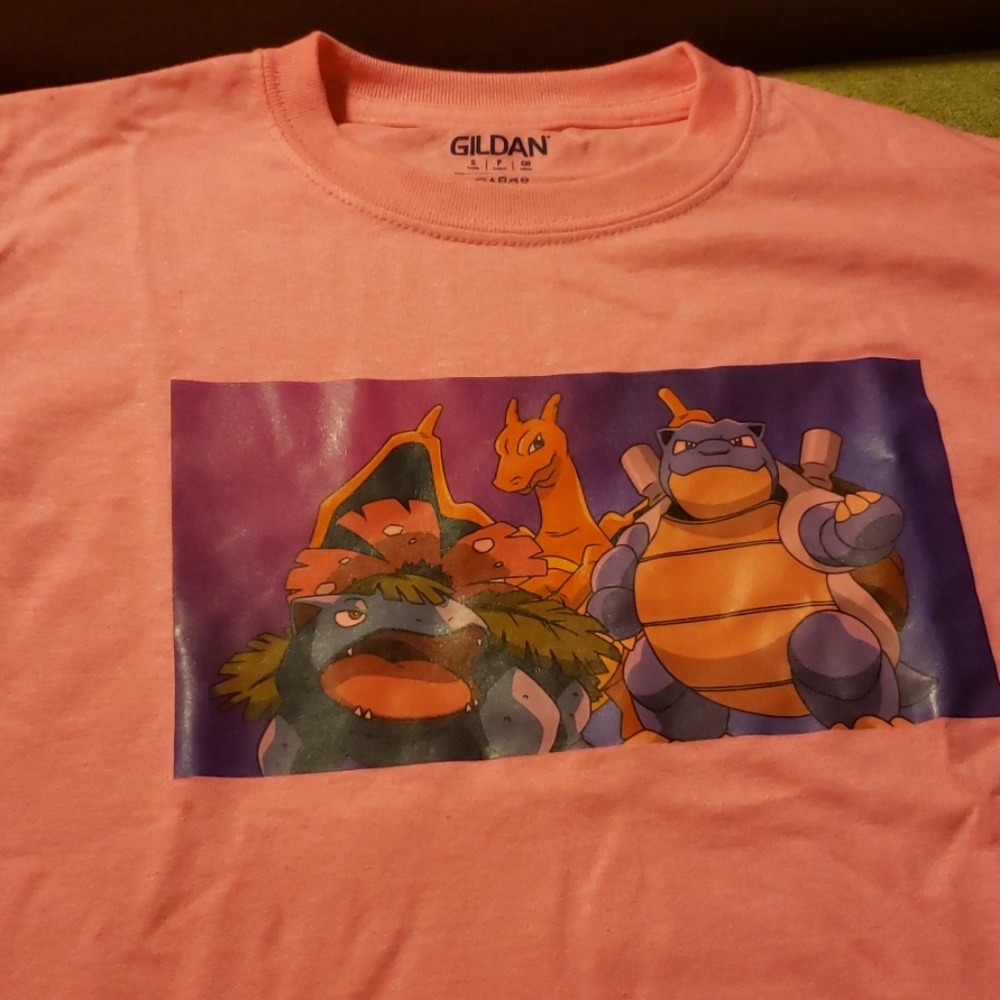 Pink pokemon custom shirt